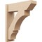 Ekena Millwork 8-in W x 26-in D x 30-in H Balboa Slat Rough Cedar Woodgrain TimberThane Outlooker, Primed Tan OUTUR080X26X30BOA24RCPR - alternate 1